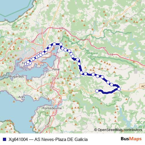 Xg641004 bus Line Map