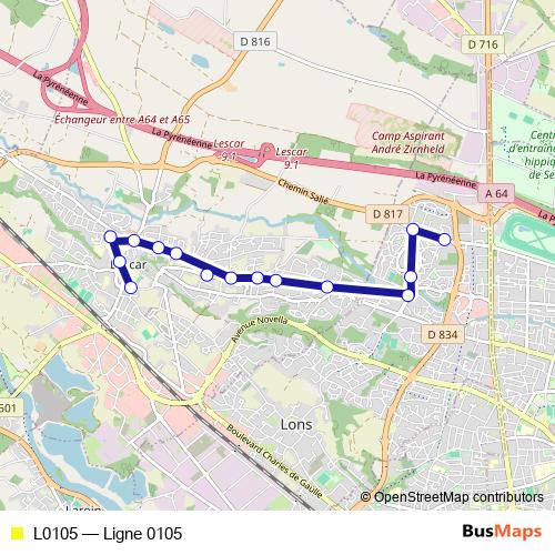 L0105 bus Line Map
