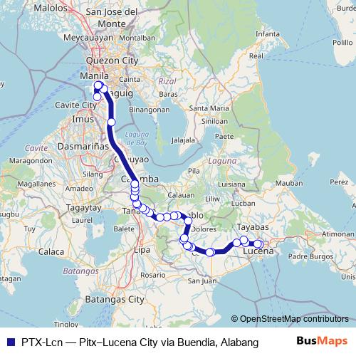 PTX-Lcn bus Line Map