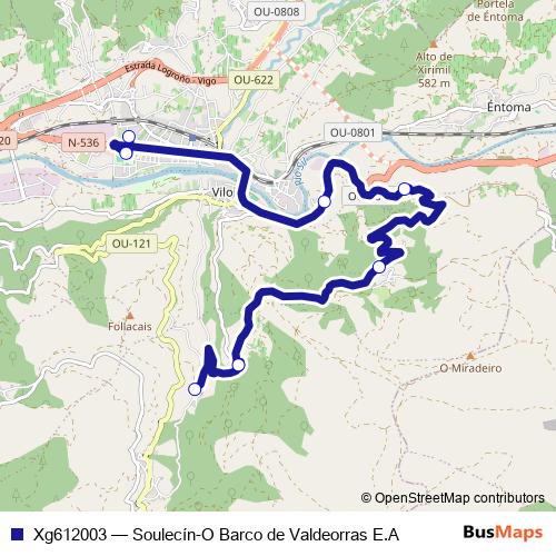 Xg612003 bus Line Map