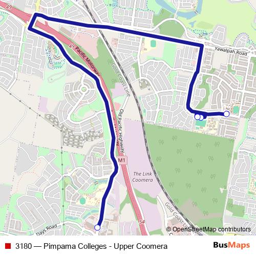 3180 bus Line Map
