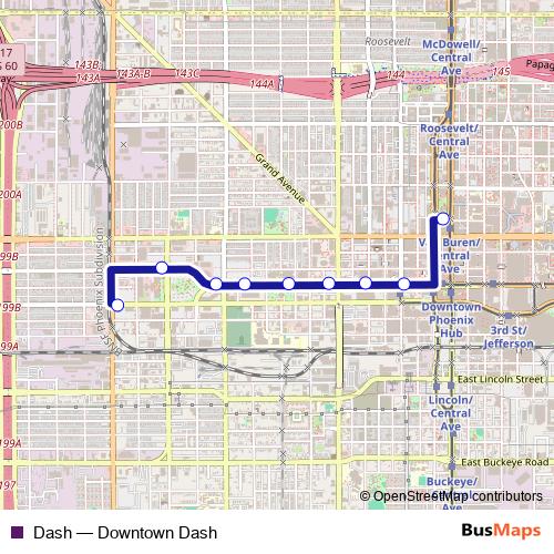 Dash bus Line Map