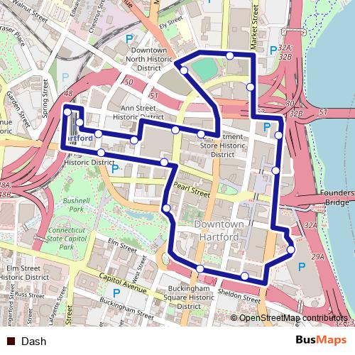 Dash bus Line Map