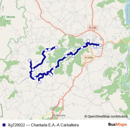 Xg728022 bus Line Map