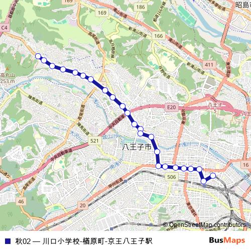 秋02 bus Line Map