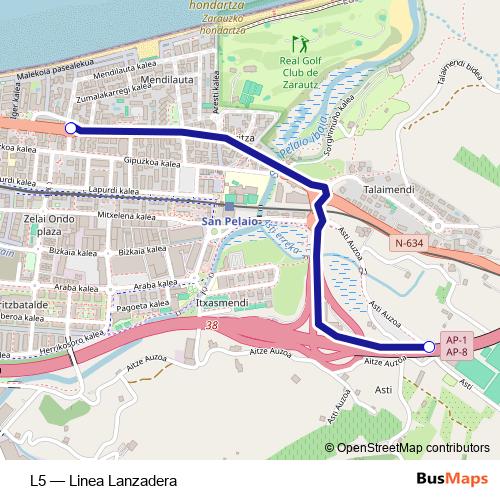 L5 bus Line Map