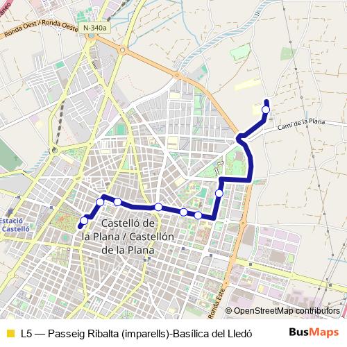 L5 bus Line Map