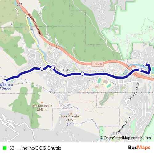 33 bus Line Map