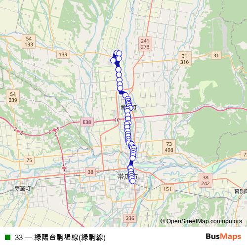 33 bus Line Map