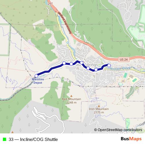 33 bus Line Map