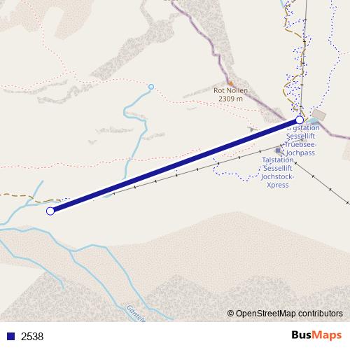 2538 cable-car Line Map