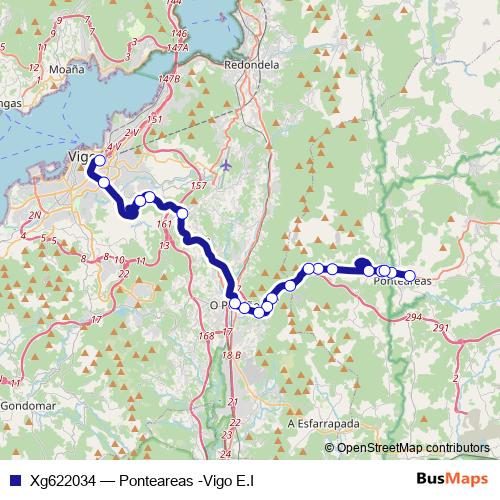 Xg622034 bus Line Map