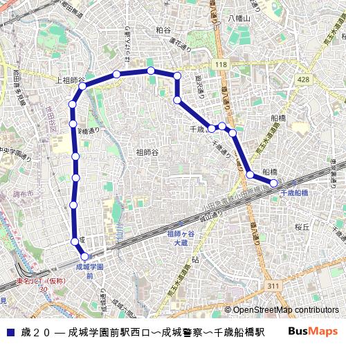 歳２０ bus Line Map