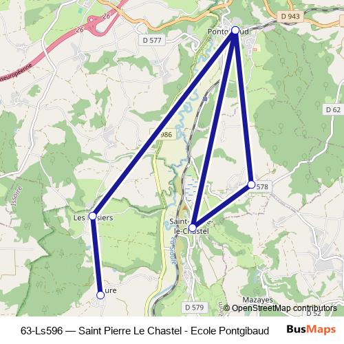 63-Ls596 bus Line Map