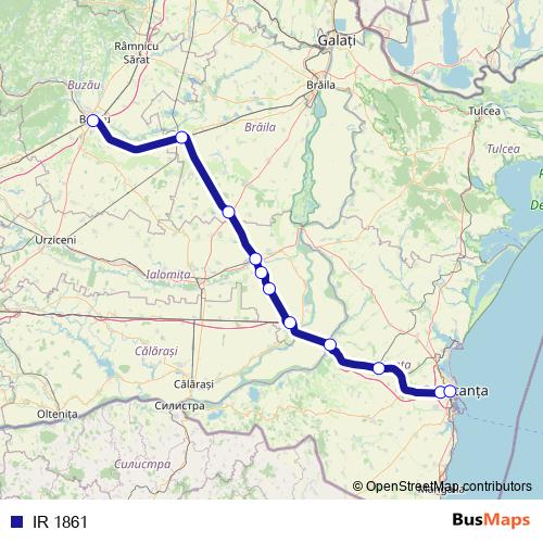 IR 1861 rail Line Map