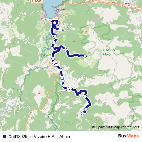 Xg618029 bus Line Map
