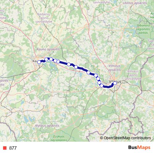 877 rail Line Map