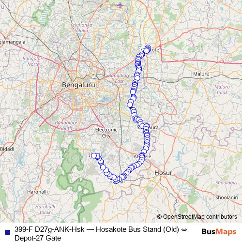 399-F D27g-ANK-Hsk bus Line Map