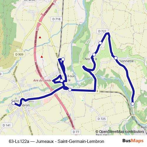63-Ls122a bus Line Map