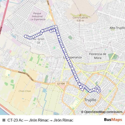 CT-23 Ac bus Line Map