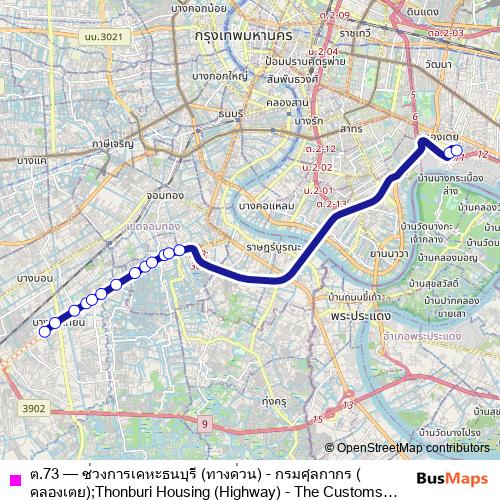 ต.73 bus Line Map