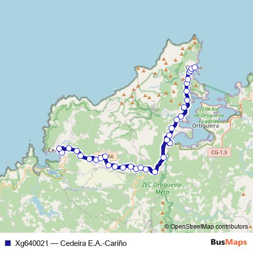 Xg640021 bus Line Map
