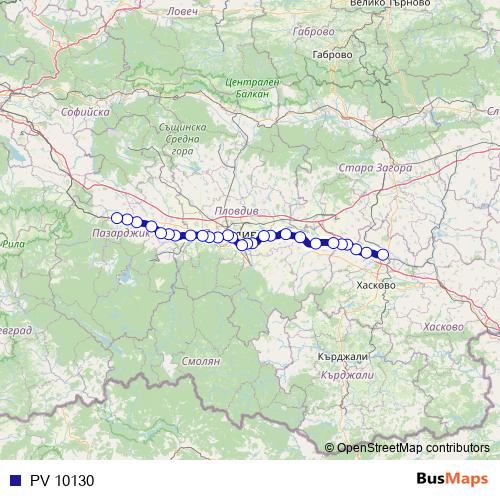 PV 10130 rail Line Map