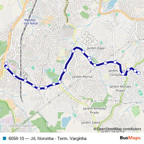 6058-10 bus Line Map
