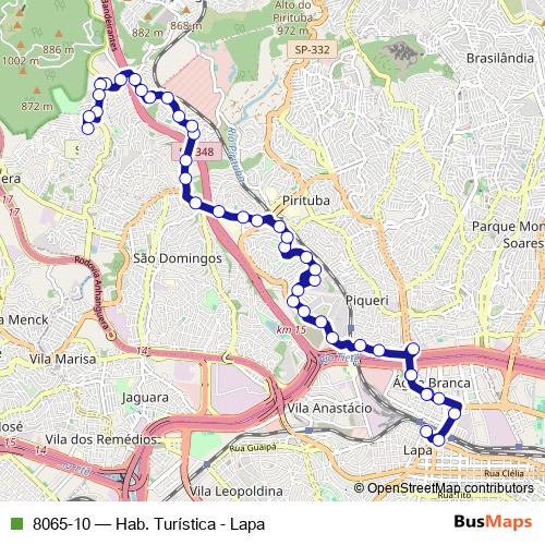 8065-10 bus Line Map
