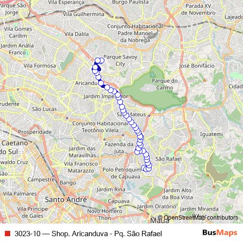 3023-10 bus Line Map