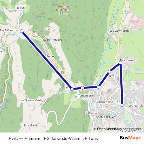 Pvilc bus Line Map