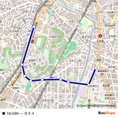 Nichi94 bus Line Map