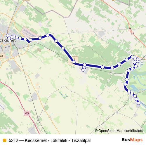 5212 bus Line Map