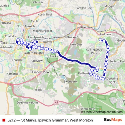 5212 bus Line Map