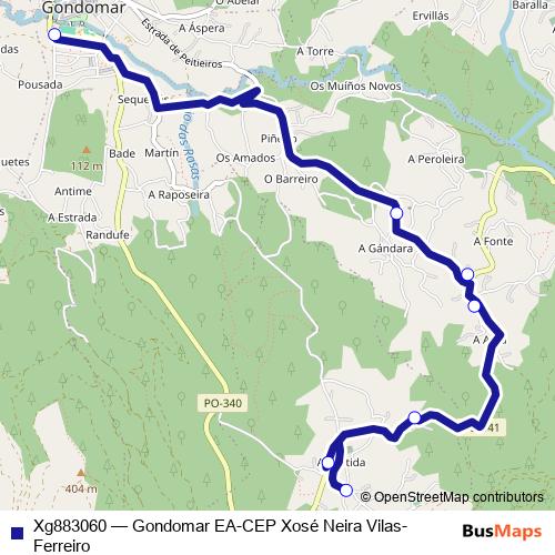 Xg883060 bus Line Map