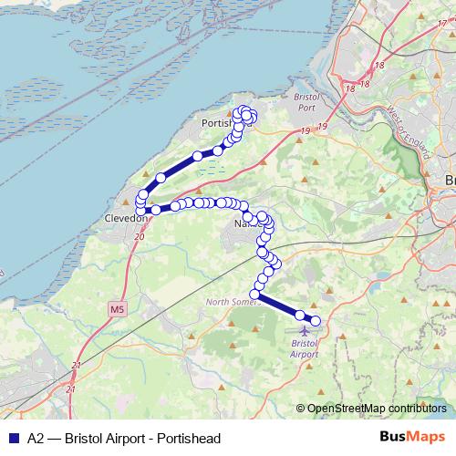 A2 bus Line Map
