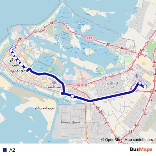 A2 bus Line Map