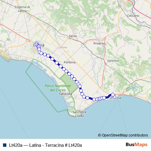 Lt420a bus Line Map