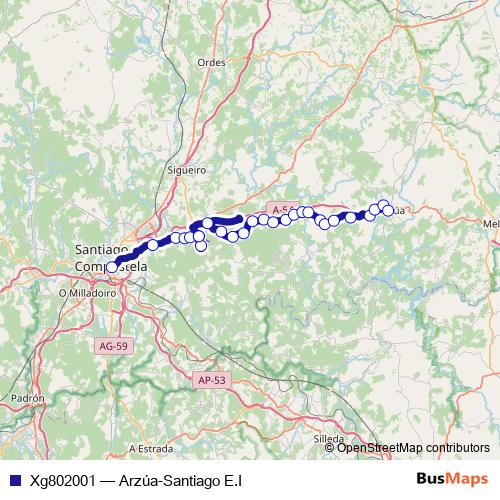 Xg802001 bus Line Map