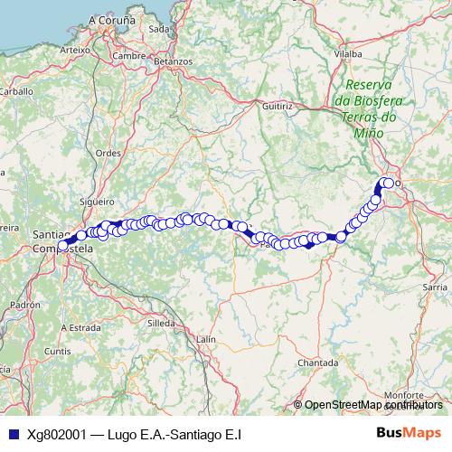 Xg802001 bus Line Map