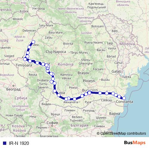 IR-N 1920 rail Line Map