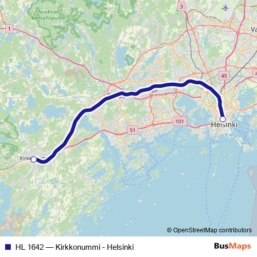 HL 1642 rail Line Map