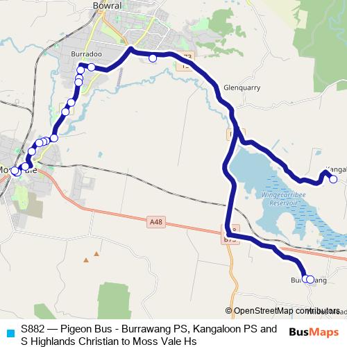 S882 bus Line Map