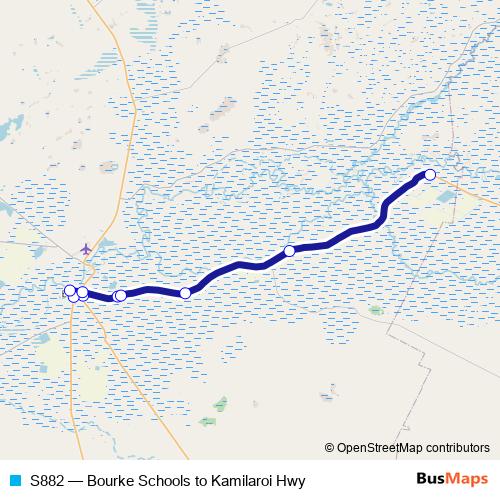 S882 bus Line Map