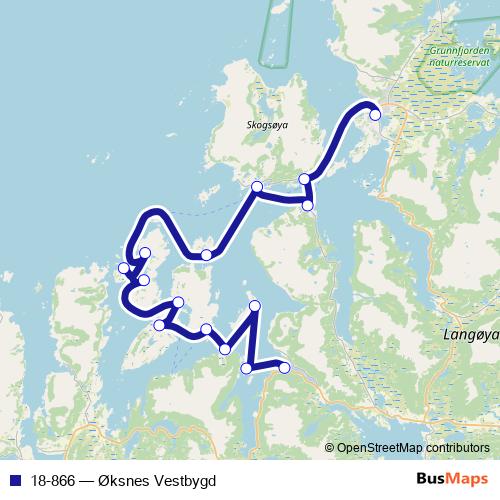 18-866 ferry Line Map