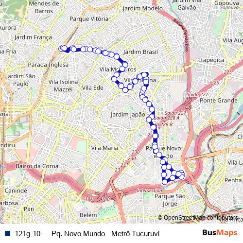 121g-10 bus Line Map