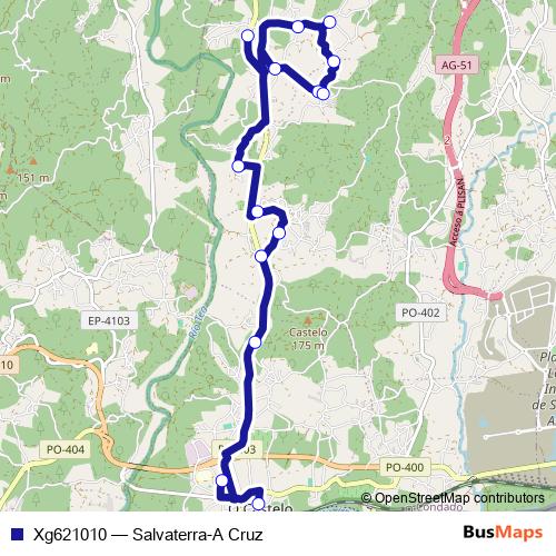 Xg621010 bus Line Map