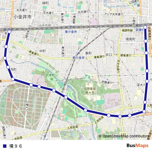 境９６ bus Line Map