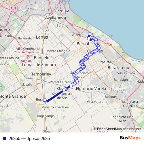 263bb bus Line Map