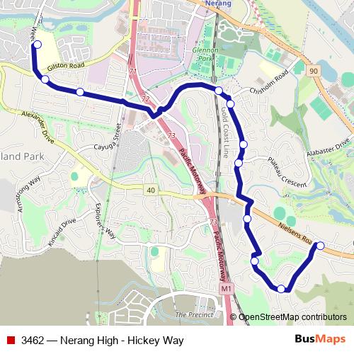 3462 bus Line Map